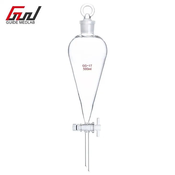 2 conical separatory funnel